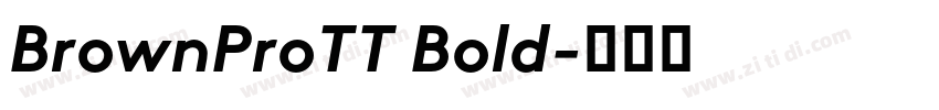 BrownProTT Bold字体转换
